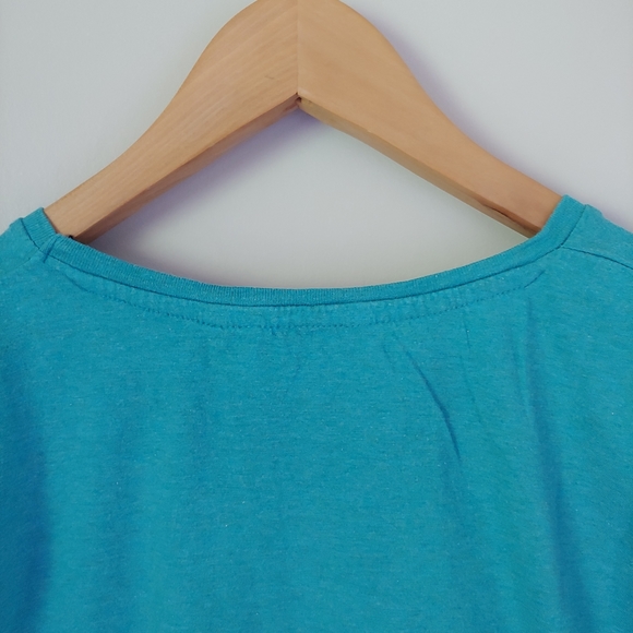 Revolution Pocket T Shirt Short Sleeve Turquoise Blue Size L - Picture 6 of 11
